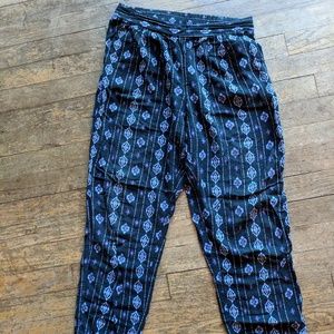 Forever 21 loose bohemian rayon pants